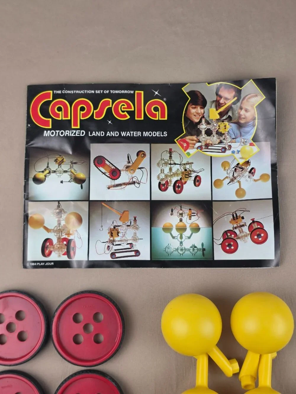 Vtg Capsela 500 Motorized Science Land & Water Models Building Set Incomplete